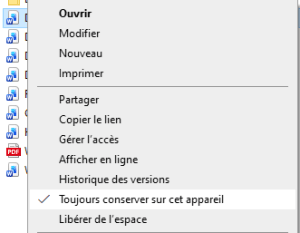 Ingenious Tech - OneDrive DisponibilitésDossiers