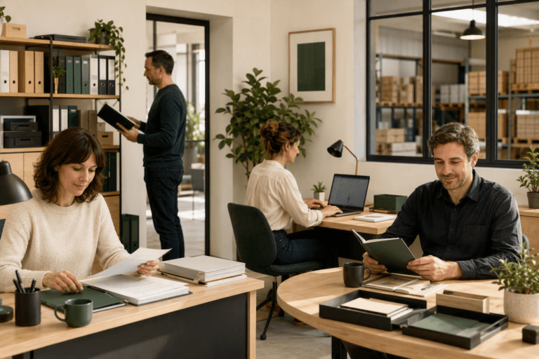Une équipe travaille à partir d'une information centralisée, organisée et facilement accessible. Chacun retrouve rapidement les documents dont il a besoin, sans dépendre des connaissances ou des dossiers d'une seule personne.
